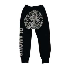 画像2: Hystericmini CIRCLE MINI FACE LOGO サルエルパンツ  10;ブラック (2)