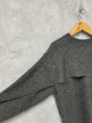 画像3: 40%off   doux blue　バッグレイヤードアルパカニット　　80；グレー　　サイズ；F (3)