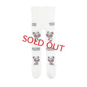 画像1: MY FIRST HYSTERIC　PANDA MINI JQ タイツ　　00；ホワイト (1)
