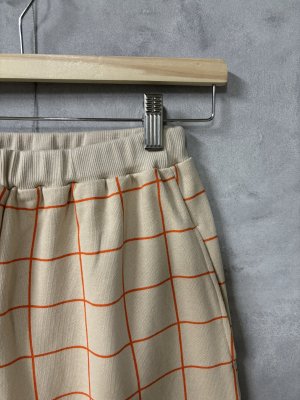 画像2: 40%off    フランキーグロウ  ORG.PT PLAID SWEAT PANTS  カラー:BEIGE  サイズ;F1 (2)