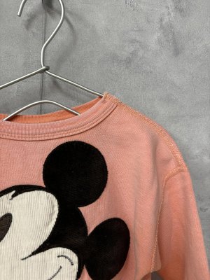 画像2: 40%off    　DENIMDUNGAREE　ビンテージウラケ MICKEY FACE スウェット　15；オレンジ (2)