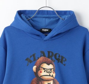 画像3: 30%off XLARGE KIDS　ぬいぐるみファニーゴリラパーカー　　51：ブルー (3)