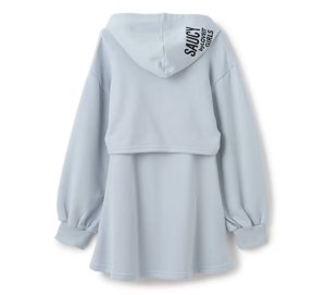 画像4: 40%off   by LOVEiT  　　パーカー付きワンピース　　86:M.グレー (4)