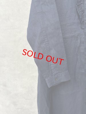 画像3: Clip tab　リネンフリルワンピース　　490：ネイビー　サイズ；2 (3)