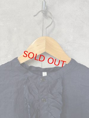 画像2: Clip tab　リネンフリルワンピース　　490：ネイビー　サイズ；2 (2)