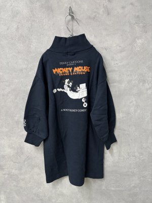 画像4: ☆GC   ウラケ MICKEY MOUSE ヒザ丈 ワンピース  4;紺 (4)