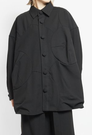 画像8: 40%off   2024AW　gomme　　サークルシームブラウス　　2：黒　　サイズ；M (8)