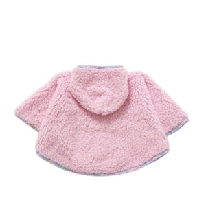画像2: ☆fafa（フェフェ）  LYOV | ポンチョ - ピンク（ライラックノスタルジックフラワー）   (2)
