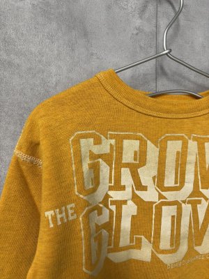 画像2: ☆DENIMDUNGAREE  	  ウラケ GROW スウェット  10;黄 サイズ;120 (2)