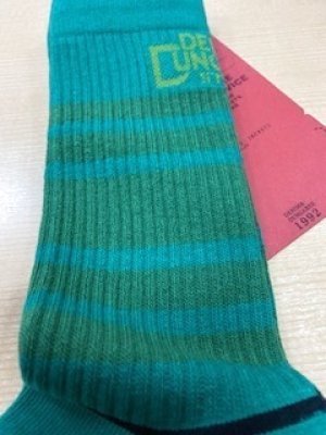 画像2: 30%off　DENIMDUNGAREE　	  STANDARD SERVICE SOX　　LL（22-24cm）8；グリン (2)