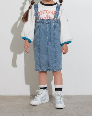 画像3: OCEAN&GROUND　デニムジャンパースカート (3)