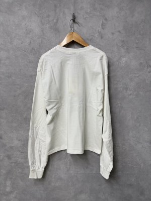 画像3: ALL HOURS   6.2OZ MID WEIGHT L/S TEE  A.WHITE    サイズ;1 (3)