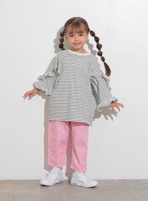 画像4: OCEAN&GROUND　8分袖フリルボーダーT　 (4)