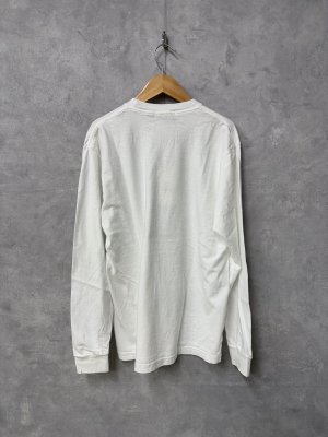 画像3: ALL HOURS   HEAVY WEIGHT PIGMENT DYED L/S TEE     A.WHITE    サイズ;1 (3)