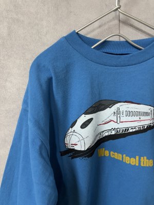 画像2: OCEAN&GROUND　JR九州新幹線ツバメプリントロンT　　　カラー；ブルー (2)