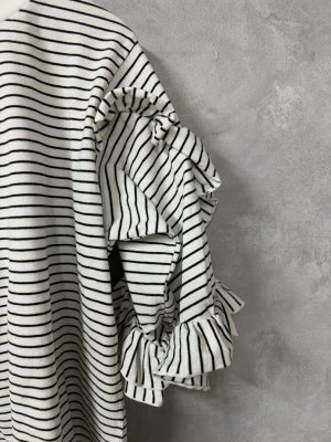 画像6: OCEAN&GROUND　8分袖フリルボーダーT　 (6)