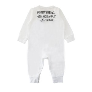 画像2: MY FIRST HYSTERIC　SELFISH BABY WITH SMILE カバーオール　00:ホワイト　　 サイズ:FREE（70-80cm） (2)