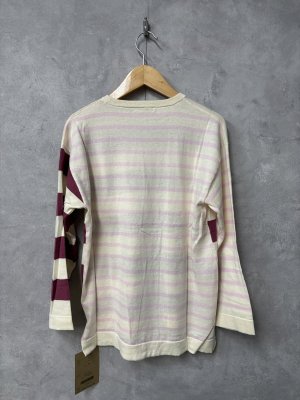 画像4: 40%off 2025春夏 FITH   コットンニット ボーダー L/S Tシャツ  6;ピンク  サイズ;L (4)