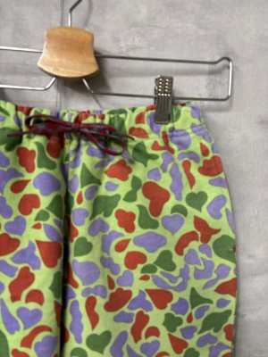 画像2: 40%off 2025春夏　GTH　  裏毛総柄パンツ　　8；グリーン (2)