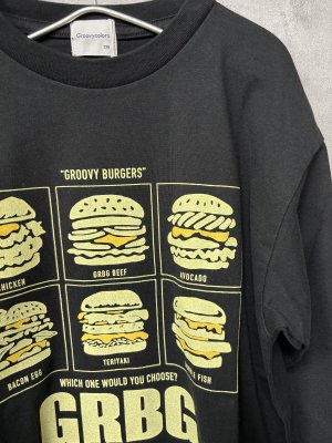 画像2: 40%off 2025春夏 GROOVY COLORS  天竺 GROOVY BURGERS L/S TEE  2;黒 (2)