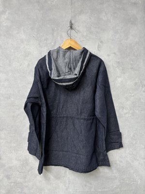 画像3: 40%off 2025春夏 FITH   綿麻デニム マリン ブルゾン 4;紺 (3)