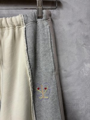 画像2: 40%off 2025春夏 GTH   ビンテージ裏毛 切替パンツ  3;グレー (2)