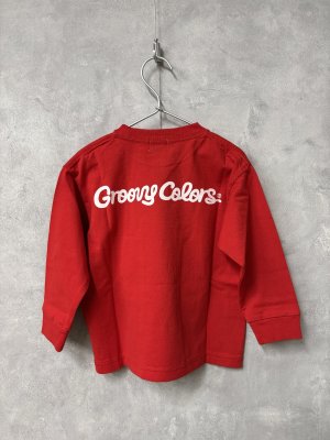 画像3: 40%off 2025春夏 GROOVY COLORS  天竺 GROOVY BURGERS L/S TEE  5;赤 (3)