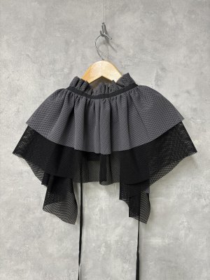 画像3: 40%off　2025春夏   nunuforme 　　マルチウェイフリルケープ　　カラー；GRAY　　サイズ；F (3)