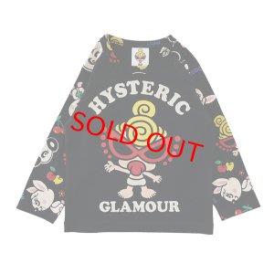 画像1: MY FIRST HYSTERIC　LOVELY FRIENDS ラグラン 長袖Tシャツ　　10；ブラック (1)