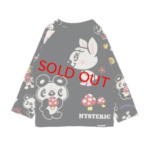 画像2: MY FIRST HYSTERIC　LOVELY FRIENDS ラグラン 長袖Tシャツ　　10；ブラック (2)