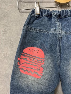 画像3: 40%off 2025春夏 GROOVY COLORS ムライトデニム HAMBURGER PAINT コクーン  14;ブルー (3)