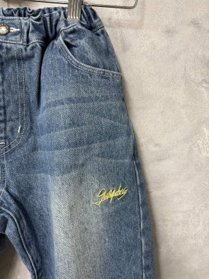 画像2: 40%off 2025春夏 GROOVY COLORS ムライトデニム HAMBURGER PAINT コクーン  14;ブルー (2)