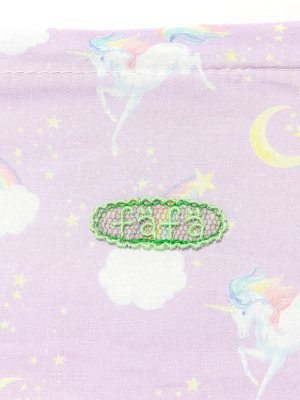 画像2: fafa　NELLE | ランチポーチ - ラベンダーユニコーン　 (2)