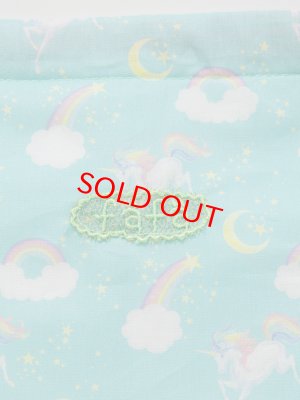 画像2: fafa NELLE | ランチポーチ - ミントユニコーン  (2)