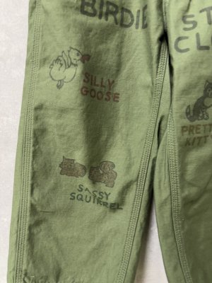 画像3: 40%off 2025春夏 DENIMDUNGAREE  	 ミリタリーバックサテン PN  9;カーキ (3)