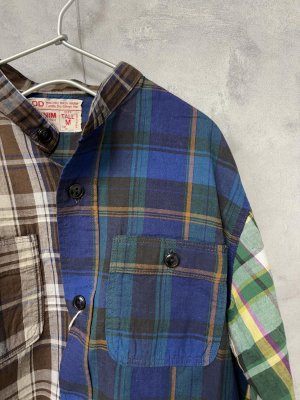 画像2: 40%off 2025春夏 DENIMDUNGAREE  	  マドラスチェック シャツ  92;クレイジー (2)