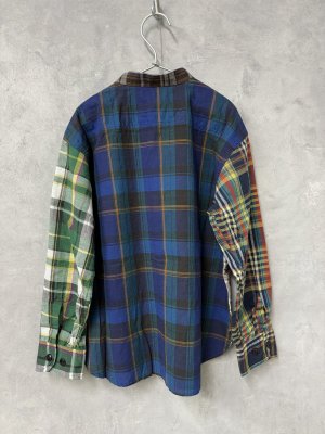 画像3: 40%off 2025春夏 DENIMDUNGAREE  	  マドラスチェック シャツ  92;クレイジー (3)