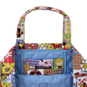 画像3: Hystericmini SCRAP PATCHWORK総柄 レッスンバッグ  44;ブルー (3)
