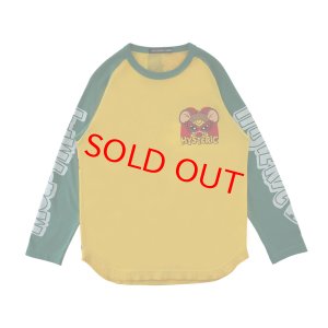 画像1: Hystericmini　MOUSY MINI ラグラン 長袖Tシャツ　　50；グリーン (1)