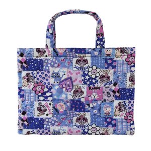 画像2: Hystericmini SCRAP PATCHWORK総柄 レッスンバッグ  44;ブルー (2)