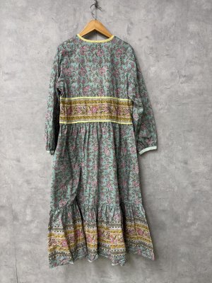 画像4: 40%off 2025春夏 　GTH　    インドライクプリント　OP　14；ブルー (4)