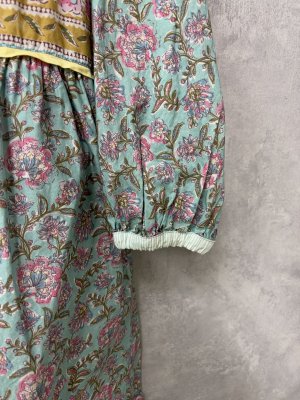 画像3: 40%off 2025春夏 　GTH　    インドライクプリント　OP　14；ブルー (3)