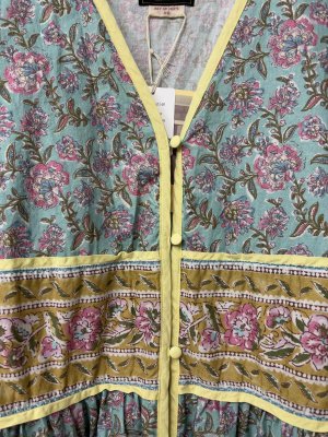 画像2: 40%off 2025春夏 　GTH　    インドライクプリント　OP　14；ブルー (2)