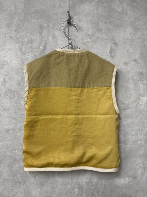 画像3: 40%off 2025春夏 　GTH　   ムラネップヴィンテージ　ベスト　　16；ベージュ (3)