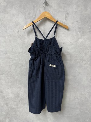 画像4: 40%off 2025春夏 FITH   COOLMAXサッカー フリルサロペットパンツ  4;ネイビー (4)