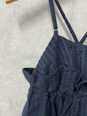 画像2: 40%off 2025春夏 FITH   COOLMAXサッカー フリルサロペットパンツ  4;ネイビー (2)