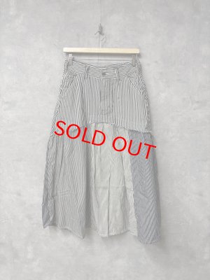 画像1: 2025春夏　DENIMDUNGAREE　ヒッコリー リメイク SK　　4；紺 (1)