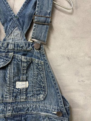 画像2: 40%off 2025春夏 DENIMDUNGAREE 8OZデニム オーバーオール  14;ブルー (2)