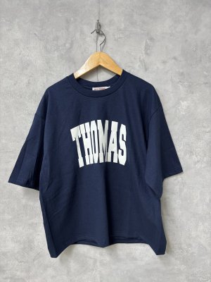 画像1: ALL HOURS 　　6.0OZ　MIDI　WEIGHT　STANDARD   　TEE  　”THOMAS ”　D.NAVY　 サイズ；1 (1)