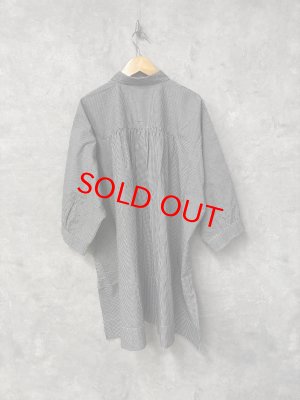 画像5: grin  ブロードドルマンロングシャツ  993:ブラックギンガム  サイズ;2 (5)